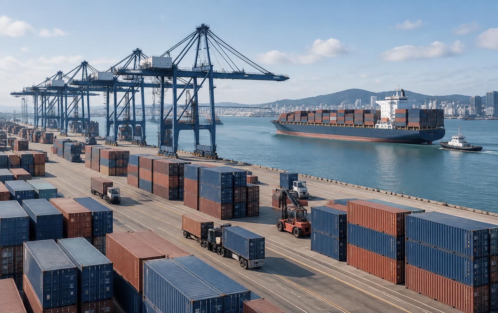 Cargo terminal supporting international wholesale supply